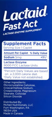 Lactaid Fast Act Lactase Enzyme Supplements, 72 Count