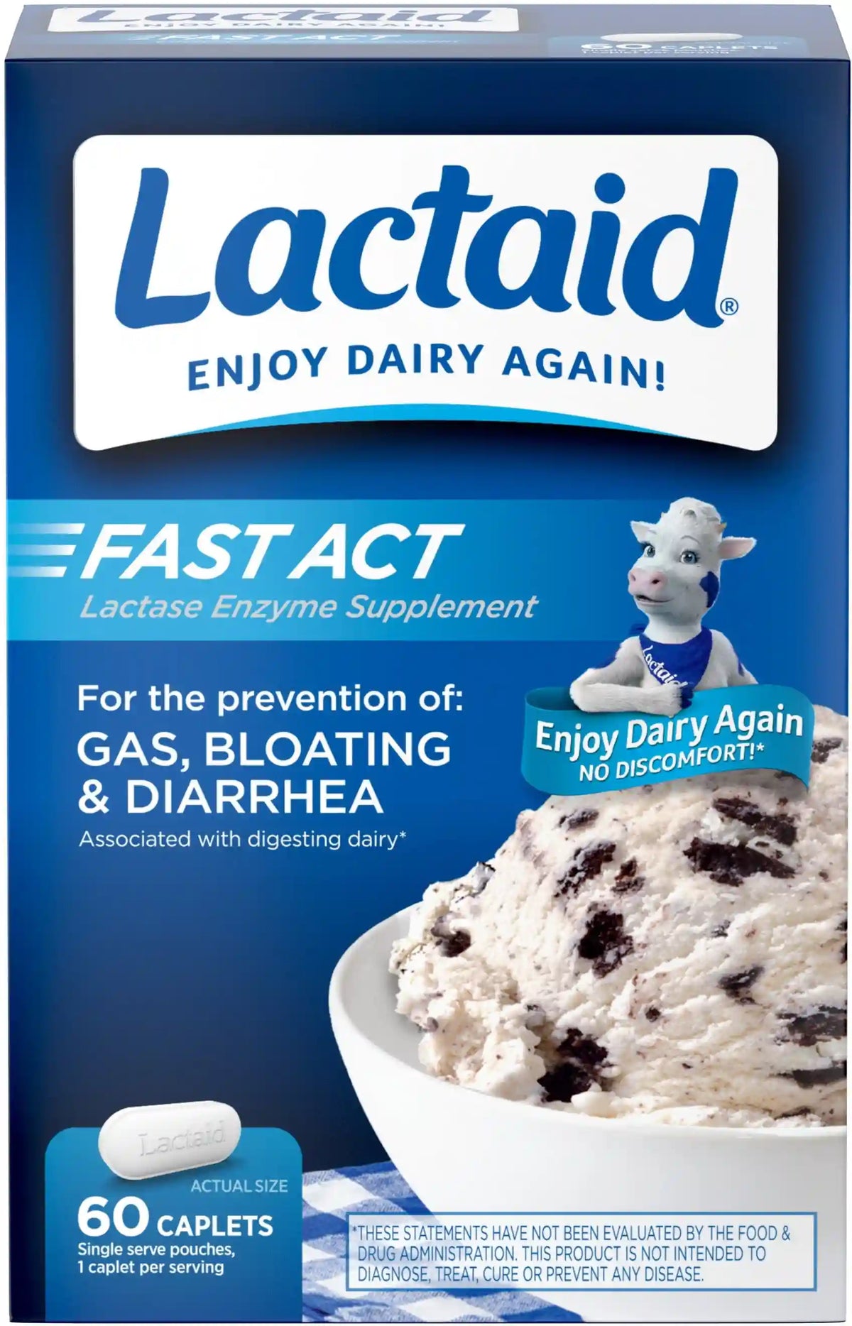 LACTAID Fast Act 60 ea (Pack of 6)