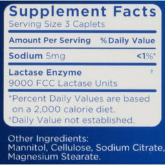 3 Pack Lactaid Caplets Lactase Enzyme Supplement, 120 Count each