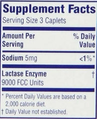 3 Pack Lactaid Caplets Lactase Enzyme Supplement, 120 Count each