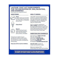 2 Pack Lactaid Fast Act Lactase Enzyme Supplement Vanilla 32 Caplets Each